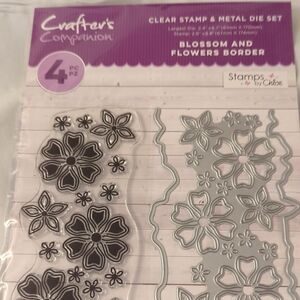 Crafters Companion Blossoms And Flowers Stamp&Die Set